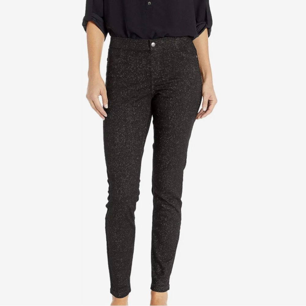 ONE 5 ONE Black Fancy Back Pocket Stretchy Skinny Pants NWOT
